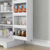 HOMCOM Kitchen Pantry Storage Cabinet with Adjustable Shelves Cream White