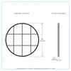 Secci Gold 28" Mirror|Miroir Secci de 28 po doré
