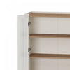 Abbey Modern 2-Piece Buffet and Bookcase in Maple and Off White | Buffet et bibliotheque modernes Abbey 2 pieces en erable et blanc casse