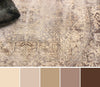 Selena Traditional 5'0" x 5'0" Area Rug in Grey Indoor Area Rug | Tapis Traditionnel Selena 5'0" x 5'0" en Gris