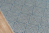 Laura Contemporary 6'7" x 9'6" Area Rug in Blue Indoor Area Rug | Tapis Contemporain Laura 6'7" x 9'6" en Bleu