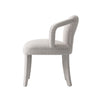 Palmer Mid-Century Modern Upholstered Tweed Armchair in Silver Lining - Set of 2 Dining Chair | Fauteuil Palmer style milieu du siecle moderne en tweed argente - Lot de 2
