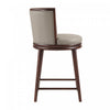 Evalyn Modern Wood Upholstered Counter Stool in Taupe - Set of 3 | Tabouret de comptoir moderne en bois et tissu Evalyn, taupe - Lot de 3