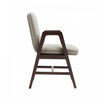 Stella Modern Wood Velvet Armchair in Champagne | Fauteuil moderne en bois et velours Stella, coloris champagne