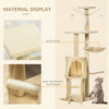 Pawhut 52" Multi-level Cat Tree Kitten Playhouse Kitty Activity Center Scratching Post Rest Condo Wi|Pawhut Arbre A Chat Multi-niveaux 132 Cm Kitten Playhouse Kitty Centre D'activites Poteau A Gratter