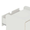 Coney Mid-Century Modern 20" Nightstand in White (2-Drawer) - Set of 2 | Table de nuit Coney style mid-century moderne 20" en blanc (2 tiroirs) - Lot de 2