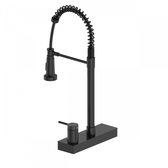 4 Function Chef Pivoting Waterfall Pull-Down Kitchen Faucet, Magnetic Docking. Black-FCWCMBKD1 Laundry Combo