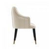 Eda Modern Wood Armchair in Cream Dining Chair | Fauteuil moderne Eda en bois avec accoudoirs, coloris creme