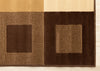 Florence Brown Beige Layered Squares Rug, 5'3" x 7'5" Indoor Area Rug | Tapis Florence a carreaux superposes marron et beige, 5'3" x 7'5"