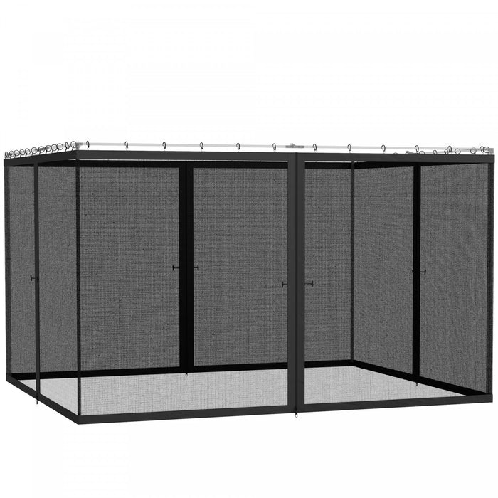 Outsunny 10' X 12' Gazebo Replacement Mosquito Netting Screen Walls