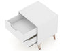 Rockefeller Mid-Century Modern 20" Nightstand in White (2-Drawer) - Set of 2 | Table de nuit Rockefeller Mid-Century Modern 20" en blanc (2 tiroirs) - Lot de 2