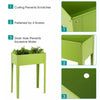Costway 24'' X12'' Outdoor Elevated Garden Plant Stand Raised Tall Flower Bed Box