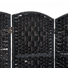 Homcom Double Hinged Woven Wicker Room Divider And Privacy Screens|Homcom Separateur De Piece En Osier Tisse A Double Charniere