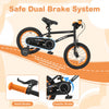 Costway 14-inch Kid's Bike For 3-5 Years Old With Adjustable Saddle & Anti-slip Handlebar Black