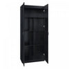 Cornelia Modern 30" Storage Cabinet in Black (7-Shelf) - Set of 2 Bookcase | Armoire de rangement Cornelia Modern 30" en noir (7 etageres) - Lot de 2