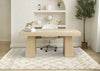 Taylor Cream Brown Lattice Shag Rug, 5'3" x 7'7" Indoor Area Rug | Tapis Taylor creme en treillis marron, 5'3" x 7'7"