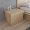 Nordika James Nightstand with 2-Drawers - Natural Blonde Oak|Table de nuit James Nordika à 2 tiroirs - chêne blond naturel