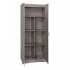 Cornelia Modern 30" Storage Cabinet in Gray (7-Shelf) - Set of 2 Bookcase | Armoire de rangement Cornelia Modern 30" en gris (7 etageres) - Lot de 2