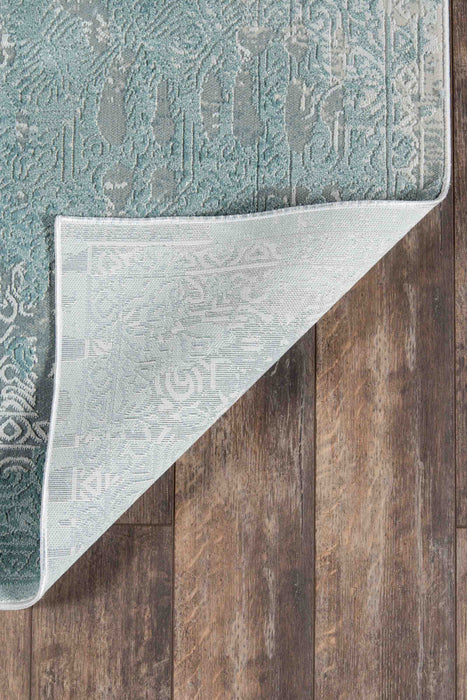 Elysia Traditional 8'11\" x Area Rug in Blue Indoor Area Rug