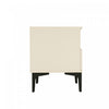 Amara Modern 20" Nightstand in Cream and Light Oak (1-Drawer) - Set of 2 | Table de nuit moderne Amara 20" en creme et chene clair (1 tiroir) - Lot de 2
