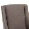 Lance Nailhead Trim Upholstered Fabric Dining Chair - Brown, Grey | Chaise De Salle A Manger Lance En Tissu Tapisse Avec Clous Decoratifs - Brun, Gris