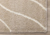 Fairmont Taupe Cream Curved Lines Rug, 5'3" x 7'7" Indoor Area Rug | Tapis Fairmont aux lignes courbes creme taupe, 5'3" x 7'7"