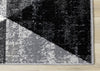 Covington Black White Grey Distressed Geometric Triangle Rug, 7'10" x 10'6" Indoor Area Rug | Tapis Covington triangle geometrique noir blanc gris vieilli, 7'10" x 10'6"