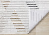 Washable Multi-Coloured Basketweave Lines Area Rug - 5'3" x 7'7"|Carpette à motifs de lignes de tressage multicolore lavable à la machine - 5 pi 3 po x 7 pi 7 po