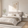 HOMCOM Floating Nightstands Set of 2, Bedside Tables White