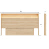 Gael Headboard with Integrated Lighting | Gael, Tete de lit avec etageres et eclairage integres