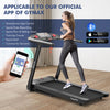 Superfit 4.75hp Folding Treadmill W/preset Programs Touch Screen Voice/app/remote Control