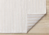 Leonardo White Grey Modern Lines Area Rug - 7'10" x 10'6"|Carpette Leonardo blanche et grise à motif de rayures modernes - 7 pi 10 po x 10 pi 6 po