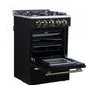 Forno Breno 24" Freestanding Gas Range, Black - FFSGS6290-24BLK | Cuisiniere a gaz autonome Breno de 24 po, noire – FFSGS6290-24BLK.