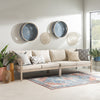 Teagon Natural Beige Outdoor Patio Loveseat - Set of 2|Causeuse Teagon de couleur beige et naturelle pour la terrasse à l’extérieur - ensemble de 2