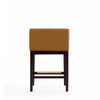 Kingsley Mid-Century Modern Wood Upholstered Counter Stool in Camel - Set of 3 | Tabouret de comptoir Kingsley style milieu du siecle en bois et tissu, coloris camel - Lot de 3
