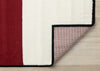 Forte Red Black White Geometric Area Rug - 7'9" x 10'6"|Carpette Forte rouge, noire et blanche à motif géométrique - 7 pi 9 po x 10 pi 6 po