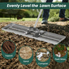 Costway Lawn Leveling Rake 36" X 10" Heavy Duty Level Lawn Tool For Garden Backyard/lawn Silver