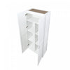 Hopkins Modern 30" Storage Cabinet in White (7-Shelf) - Set of 2 Armoire | Armoire de rangement moderne Hopkins 30" en blanc (7 etageres) - Lot de 2