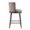 Evalyn Modern Wood Upholstered Barstool in Taupe - Set of 3 | Tabouret de bar moderne en bois et tissu Evalyn, taupe - Lot de 3