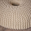 Murphy Upholstered Pouf,100% Cotton - Beige | Pouf Rembourré Murphy, 100 % Coton - Beige