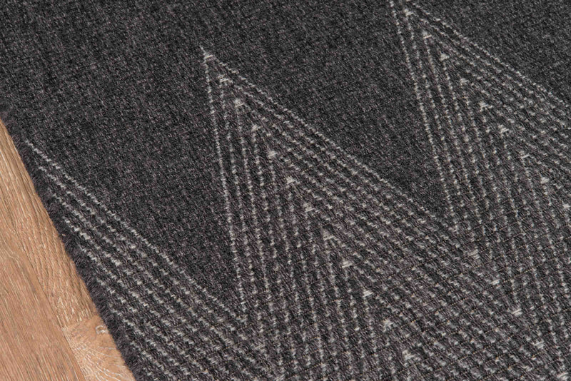 Raven Contemporary 2'0\" x 10'0\" Runner Rug in Grey Indoor Area Rug