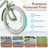 Costway 16" Kids Bike With Adjustable Saddle Handlebar Removable Training Wheels Handbrake Green
