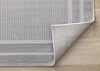 Ellie High-Low Textured Soft Polyester Grey Border Area Rug - 7'10" x 10'6"|Carpette à poil long et court Ellie en polyester doux texturé à bordure grise - 7 pi 10 po x 10 pi 6 po