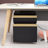 Vinsetto File Cabinet, Printer Stand With 2 Drawers And 5 Wheels|Vinsetto Classeur, Support D'imprimante Avec 2 Tiroirs Et 5 Roues