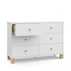 Storkcraft California 6 Drawer Dresser - White/Driftwood