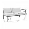 Sunnyside Modern 5-Piece Conversation Set in White | Ensemble de conversation moderne Sunnyside 5 pieces en blanc