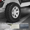 Costway 12v Kids Ride On Truck Remote Control Electric Car W/lights&music White