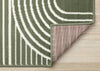 Forte Green White Modern Geometric Arches Area Rug - 7'9" x 10'6"|Carpette moderne Forte verte et blanche à motif d’arches géométriques - 7 pi 9 po x 10 pi 6 po