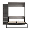 Bestar Claremont 5-Shelf Queen Murphy Bed - Platinum Grey|Grand lit escamotable Claremont de Bestar à 5 tablettes - gris platine