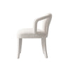 Palmer Mid-Century Modern Upholstered Tweed Armchair in Ivory - Set of 2 Dining Chair | Fauteuil Palmer style milieu du siecle moderne en tweed ivoire - Lot de 2